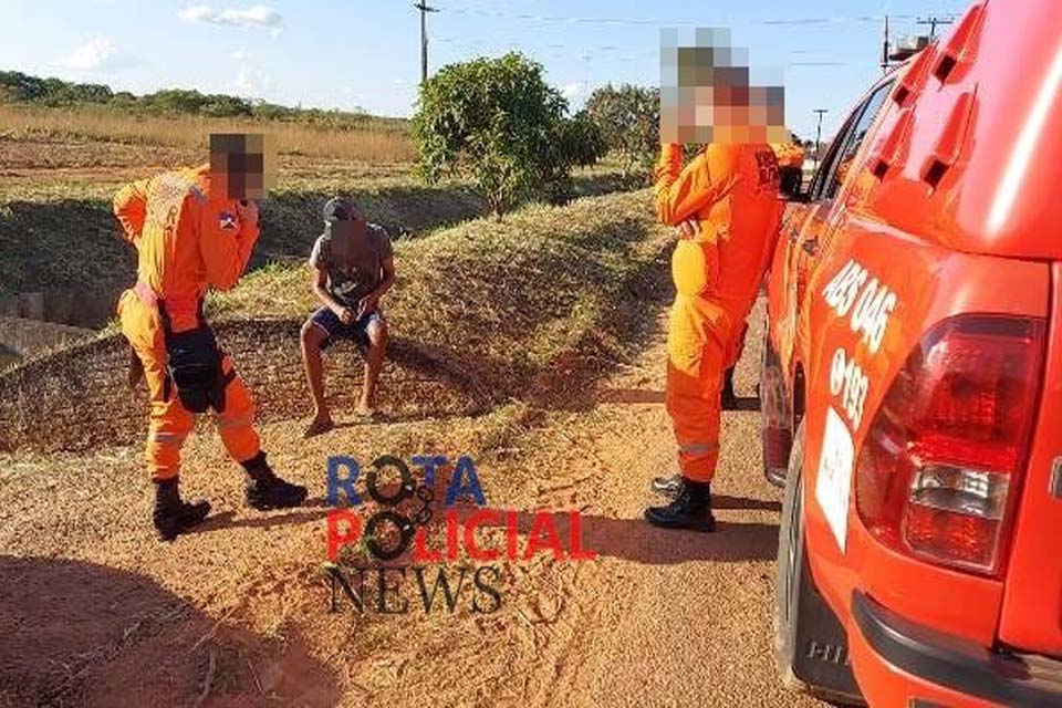 jovem de 18 anos é preso em flagrante ao provocar incêndio em Vilhena