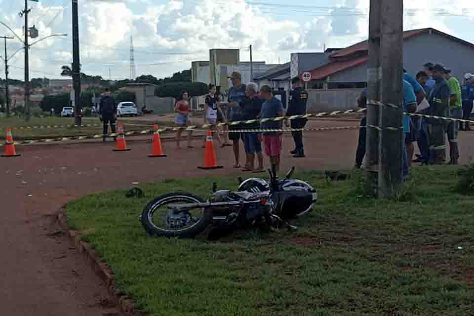 Motociclista morre após colisão com carro no bairro Olímpico