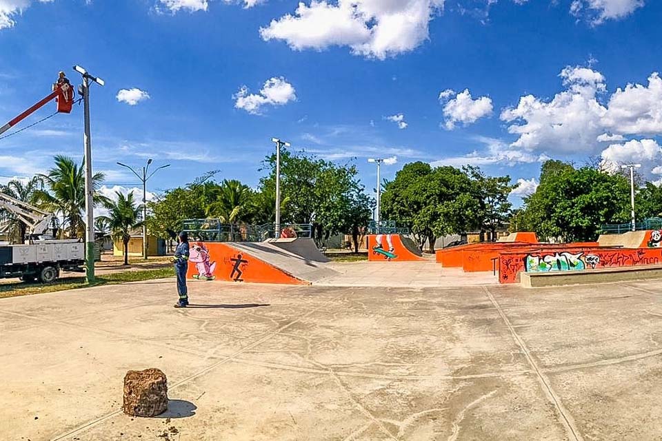 Iluminação moderna proporciona mais segurança aos frequentadores do Parque Jardim das Mangueiras