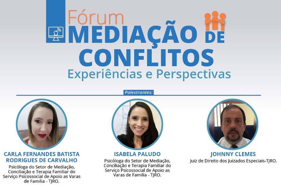 Emeron promove evento virtual sobre mediação de conflitos, no próximo dia 10