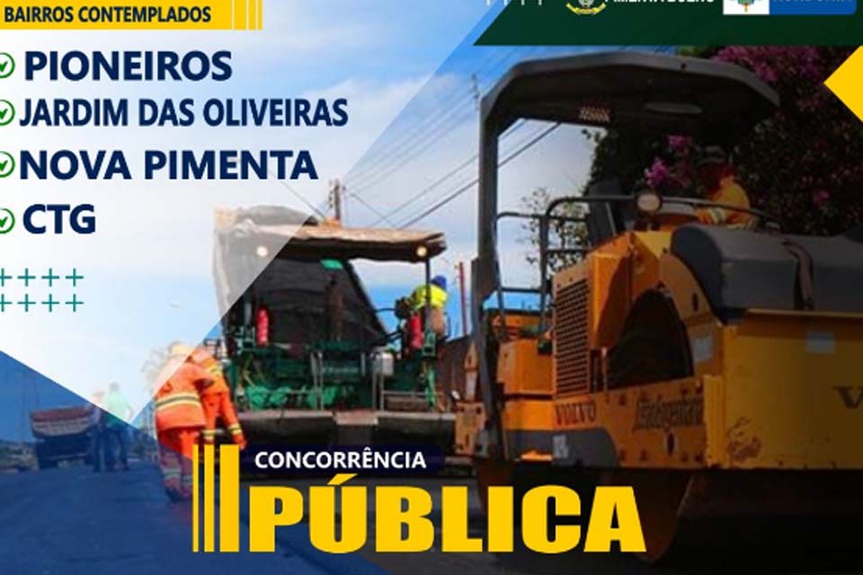 Bairros Pioneiros, Jardim das Oliveiras, Nova Pimenta e CTG são beneficiados com pavimentação asfáltica