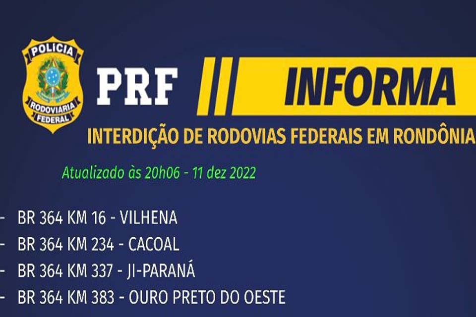 Manifestantes voltam fechar a BR 364 em quatro pontos em Rondônia