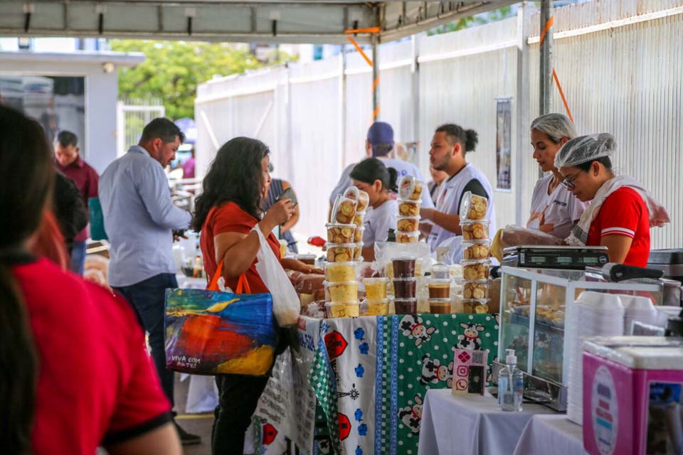 Exposição da agroindústria familiar acontece no estacionamento do Palácio Rio Madeira, nesta sexta-feira