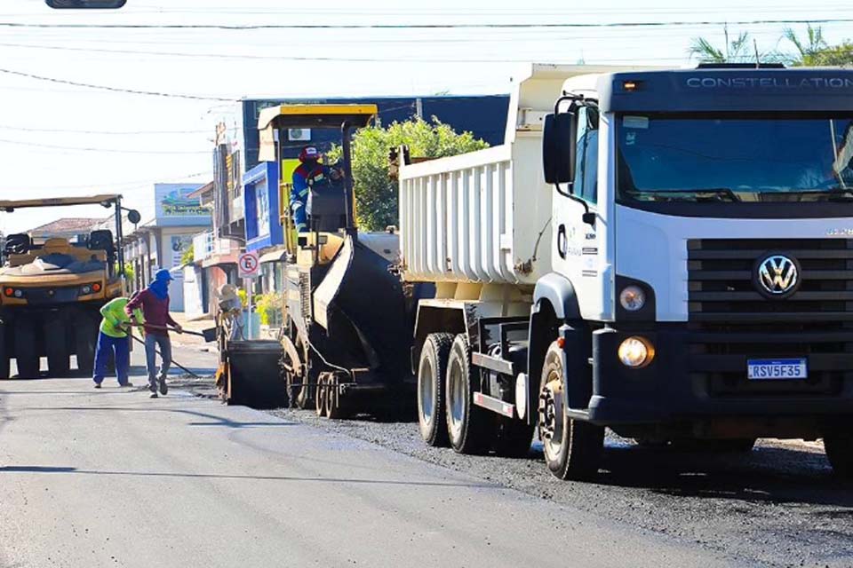 Semosp de Ji-Paraná realiza mais uma etapa importante de revitalização das vias urbanas da cidade