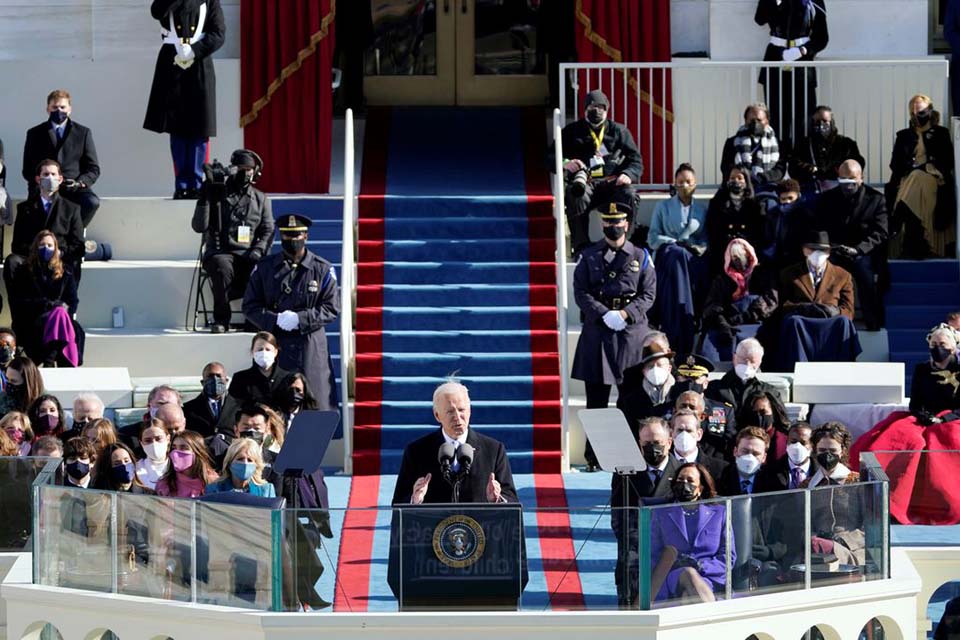 Joe Biden toma posse como 46º presidente dos Estados Unidos