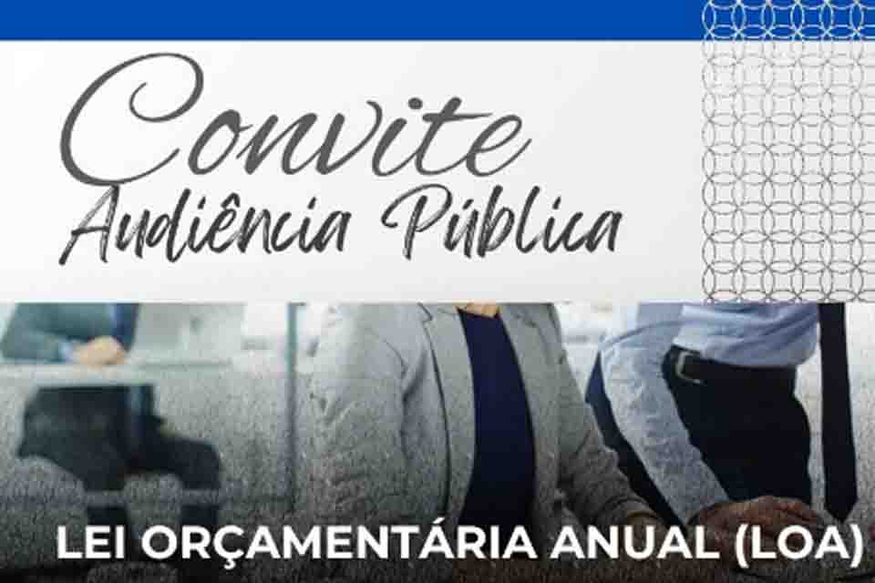 Prefeitura de Pimenta de Bueno convida a população a participar da Audiência Pública