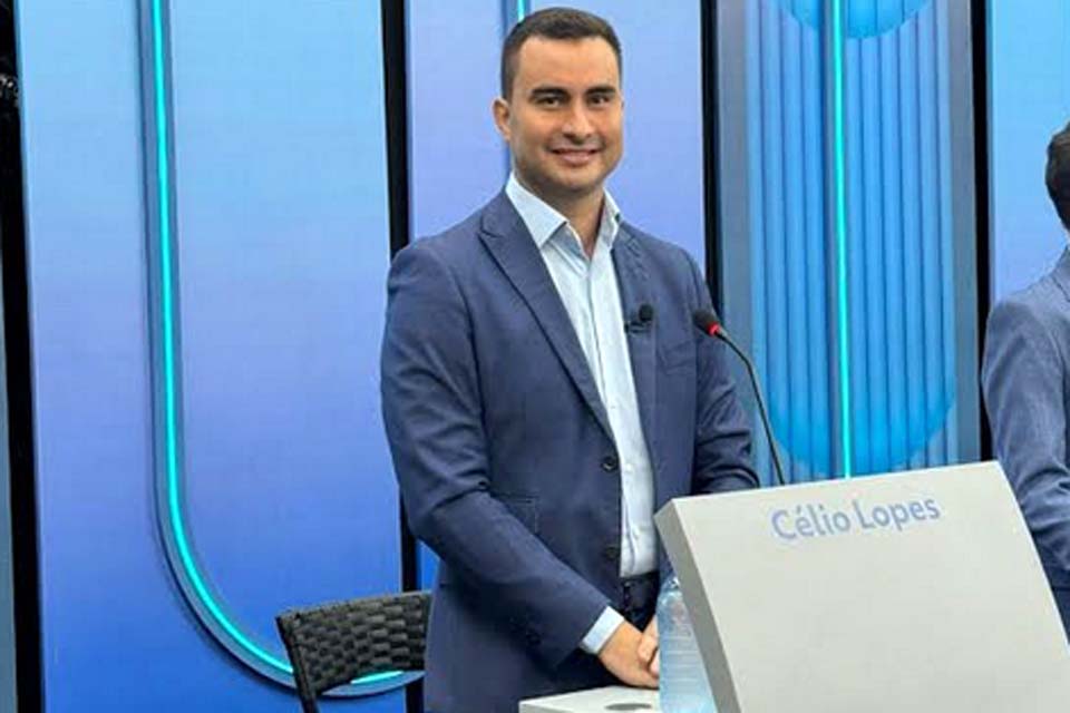 Célio Lopes se destaca em debate da TVRO com propostas e foco no social de Porto Velho