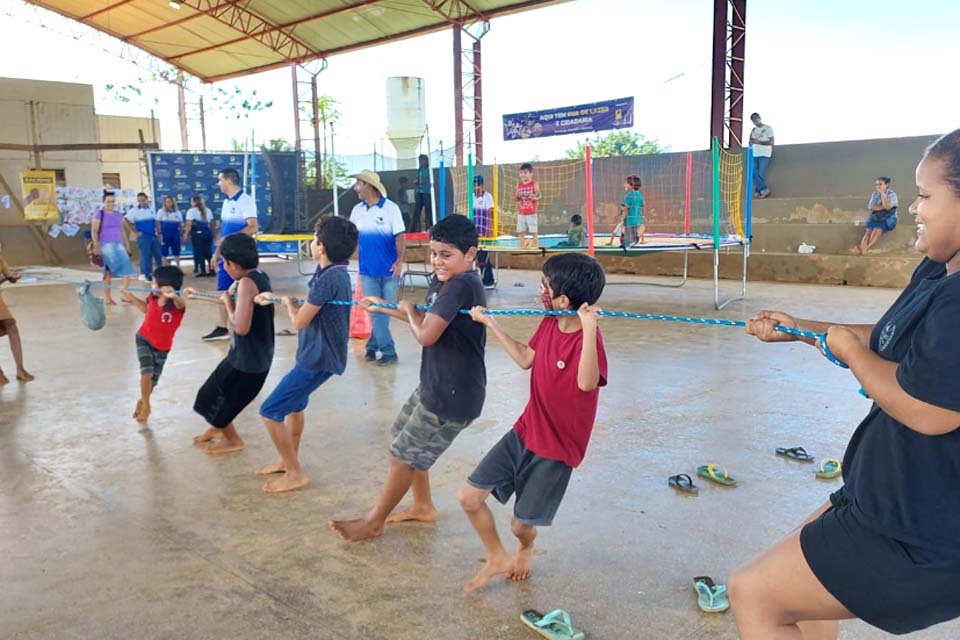 Distrito União Bandeirantes recebe projeto Rua de Lazer e Cidadania