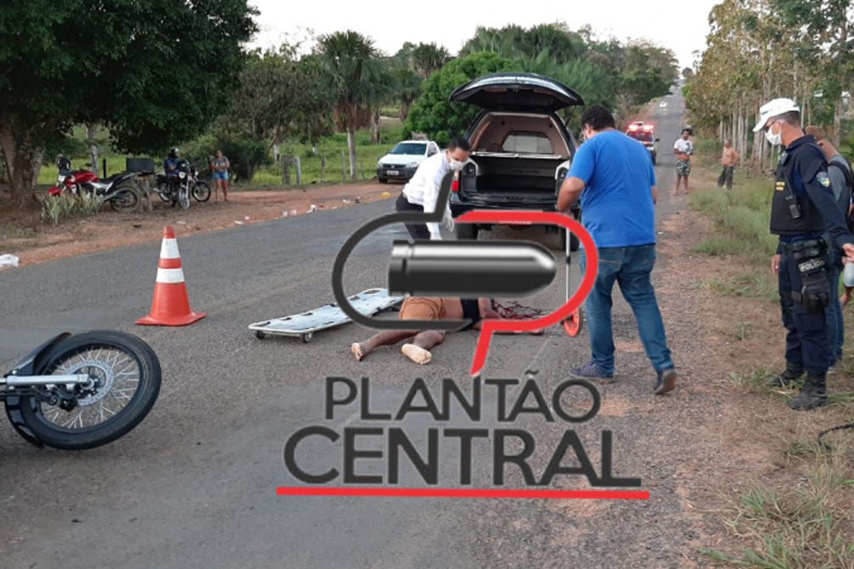 Motociclista morre ao colidir na traseira de outra moto na RO 135