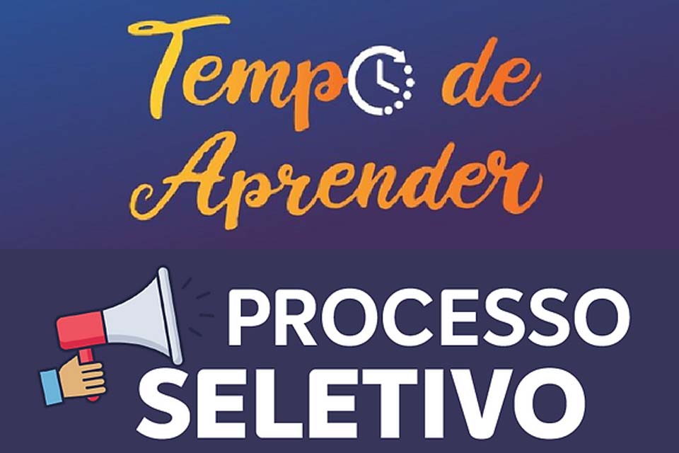 Prefeitura abre processo seletivo pelo Programa Tempo de Aprender