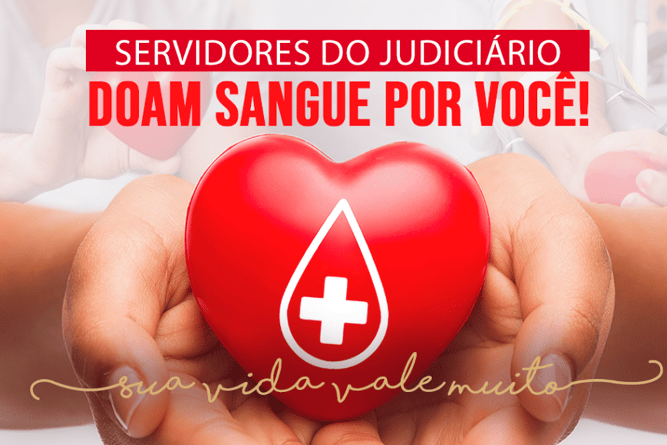 SINJUR promove campanha solidária de doação de sangue e conclama servidores do Poder Judiciário