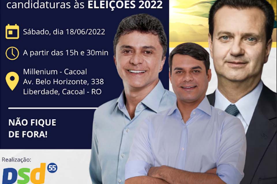 Cacoal sedia a maior Festa Partidária de Rondônia com a presença Gilberto Kassab e do senador Marcos Rogério