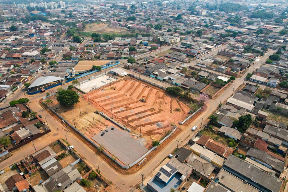 Obras de revitalização do Parque do Abobrão na zona Sul de Porto Velho estão em andamento