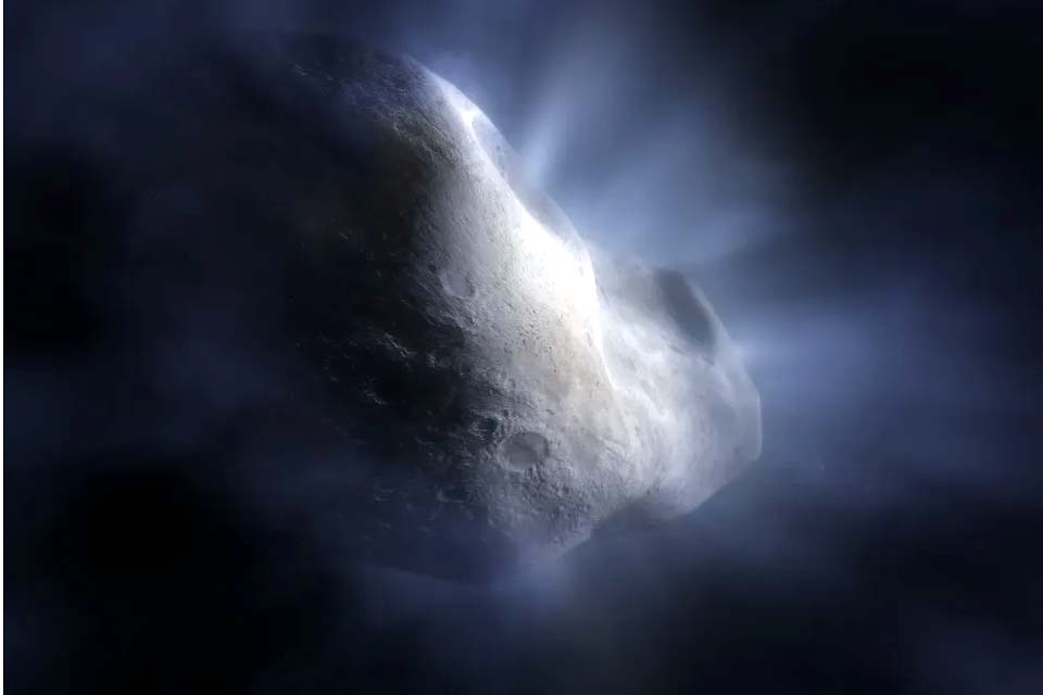 James Webb descobre vapor d'água pela primeira vez perto de cometa do Cinturão de Asteroides