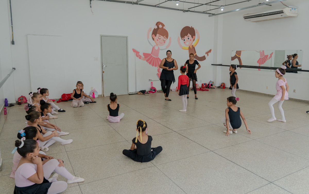 Sala de ballet é reformada com apoio do Tribunal de Justiça de Rondônia.