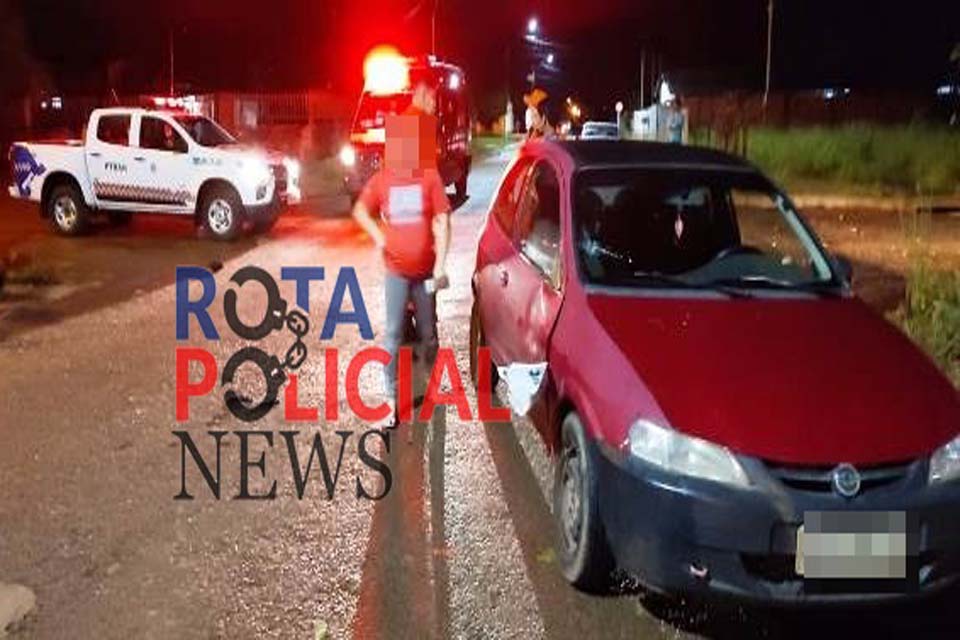 Motociclista inabilitada é detida pela PM após provocar acidente