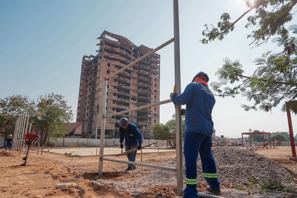 Praça do Alphaville  vai oferecer espaço completo de lazer e prática de atividades esportivas