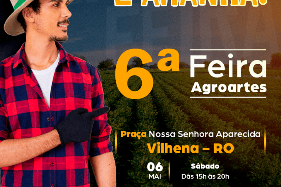 Município sediará 6ª edição da feira Agroartes neste sábado