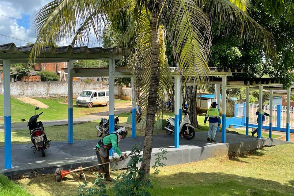 Secretaria de Educação realiza manutenção na infraestrutura da escola Aldemir Cantanhede