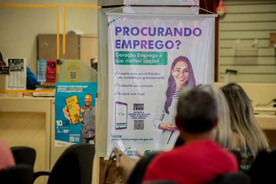 Serviço “Geração Emprego” oferta mais de 2.400 vagas em Rondônia nesta semana em diversos setores