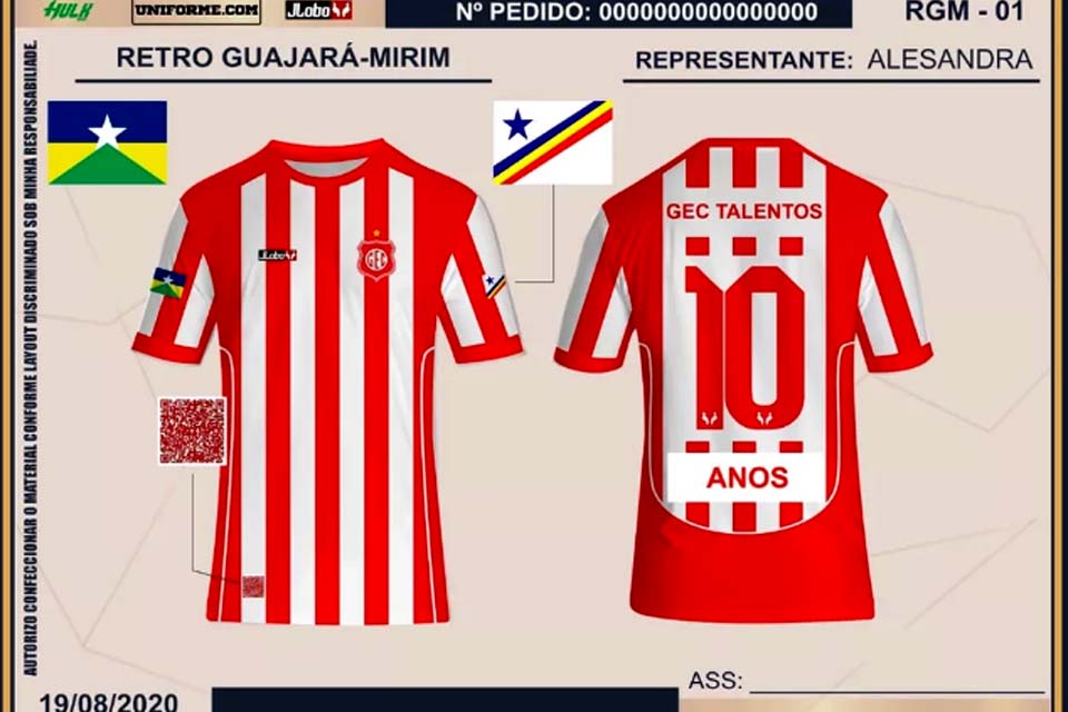 Guajará lança camisa com QR Code e garante ao comprador entrada livre nos jogos do time