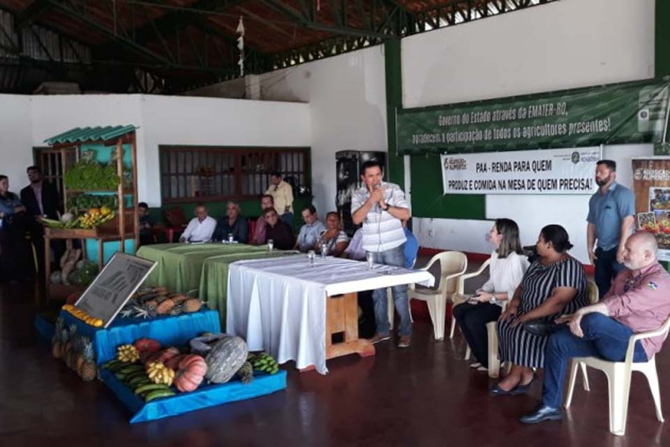 Semagric e Emater iniciam programação de aquisição e distribuição de alimentos