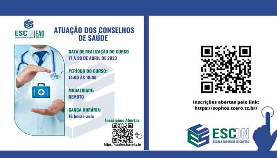 Curso realizado pela ESCon para integrantes de Conselhos de Saúde do Estado e dos municípios é reagendado para abril