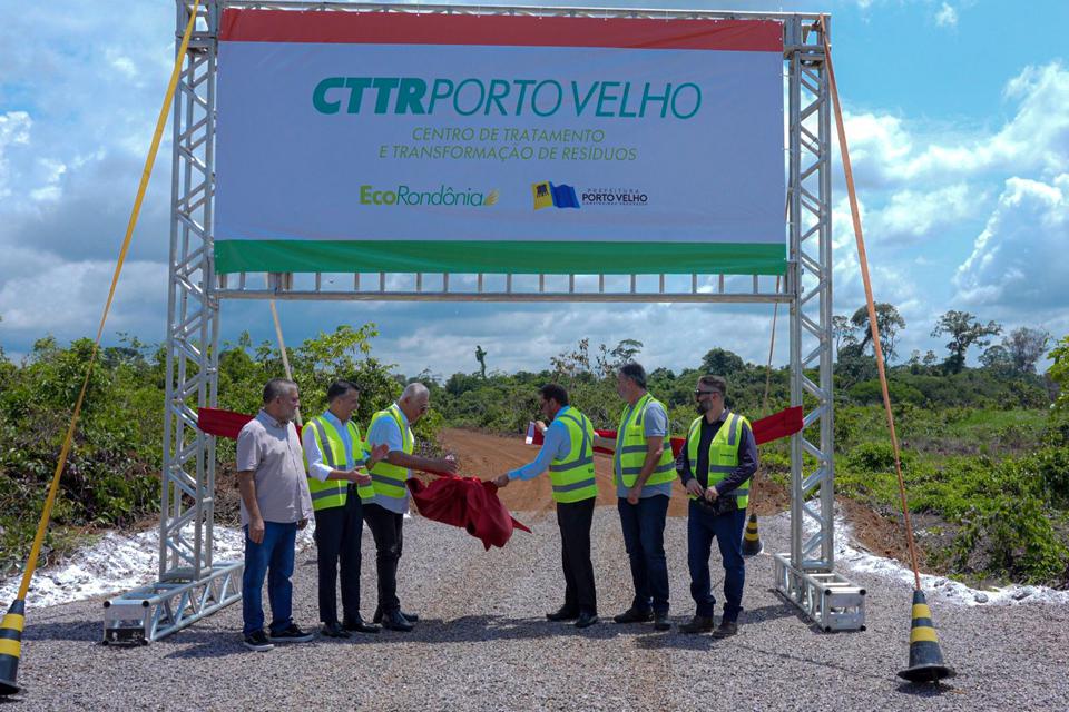 Lançada a pedra fundamental do Centro de Tratamento e Transformação de Resíduos de Porto Velho