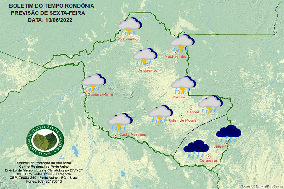 Nova frente fria chega em Rondônia a partir desta sextafeira Geral