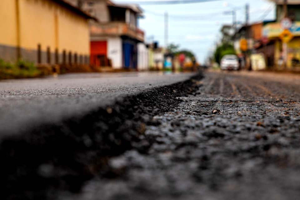 Porto Velho: Rua Daniela recebe obras de recapeamento; trecho de 3,5 quilômetros contempla cinco bairros