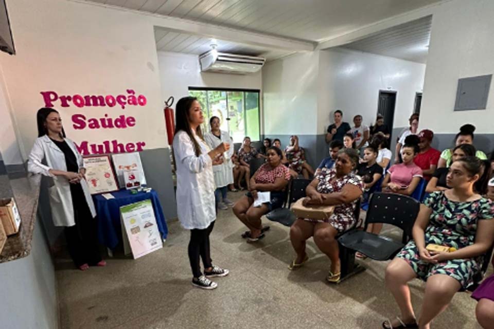 Secretaria Municipal de Saúde de Ariquemes realiza ação voltada para a saúde da mulher no Distrito Bom Futuro