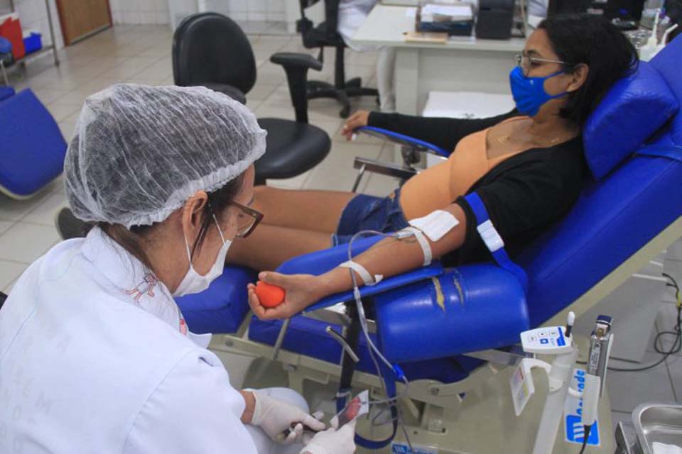 Com estoque em baixa, importância da doação de sangue é reforçada pela Fhemeron