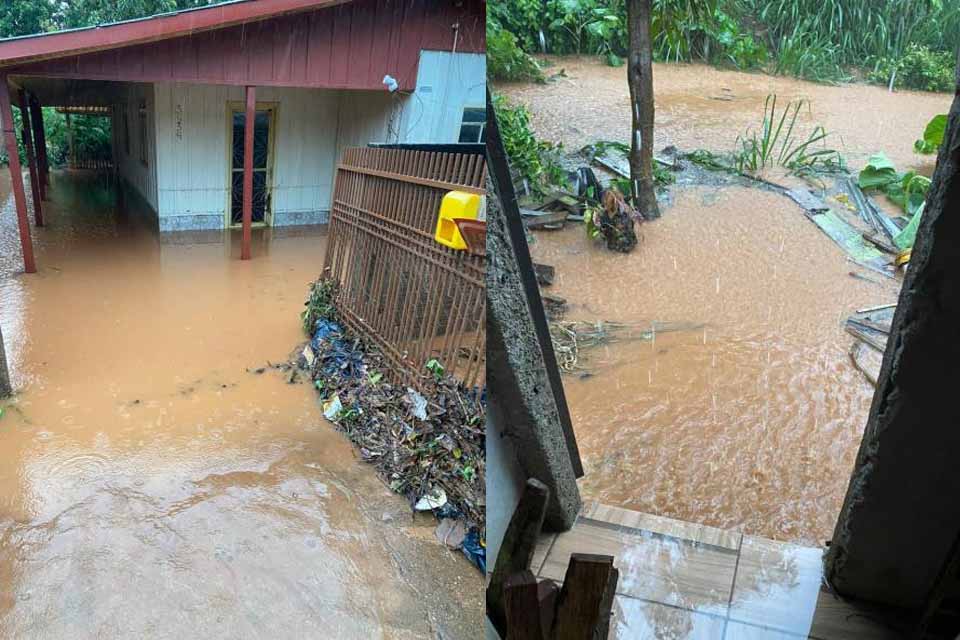 ASSISTA VÍDEO - Chuva torrencial alaga casas e destrói avenidas