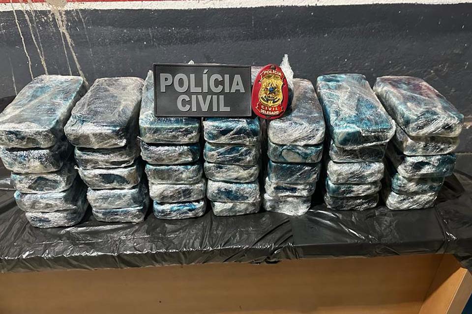 PC de Costa Marques e São Francisco apreendem quase 40 kg de cocaína