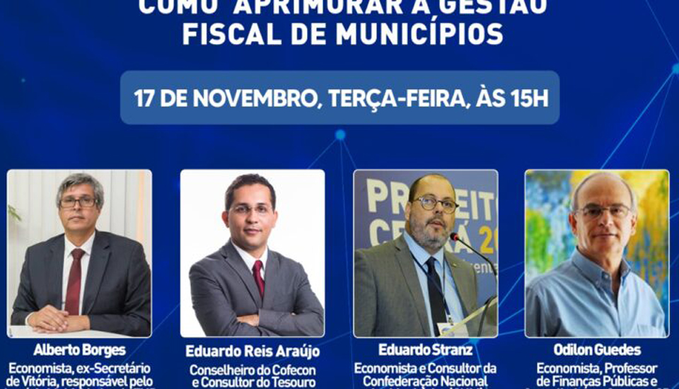 Webinário debate aprimoramento da gestão pública municipal