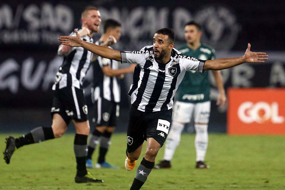 Botafogo vence Palmeiras e derruba último invicto do Brasileiro