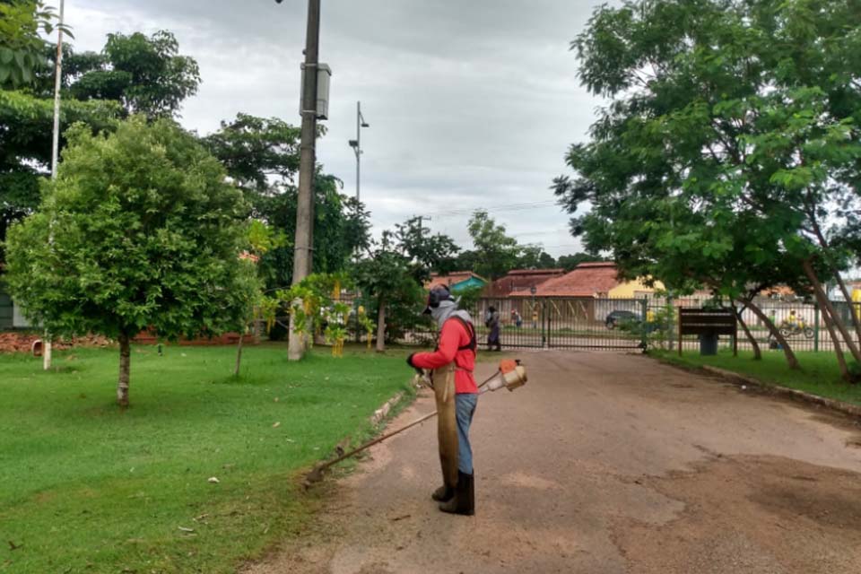 Mutirões de limpeza urbana chegam ao Parque da Cidade e avenida Governador Jorge Teixeira