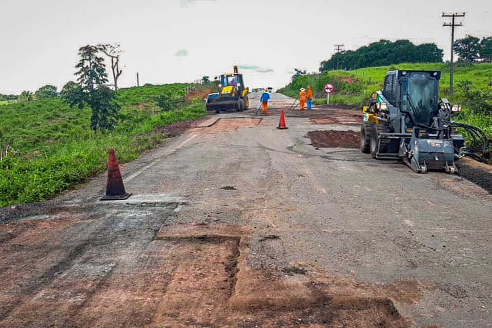 Serviços e planejamento sõ executados para garantir melhorias nos 60 quilômetros da RO-460