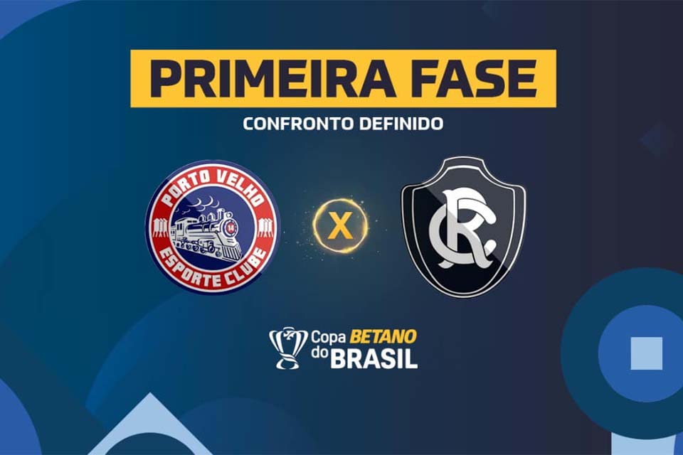 Jogo entre Porto Velho e Remo pela Copa do Brasil acontece na próxima terça-feira, 20