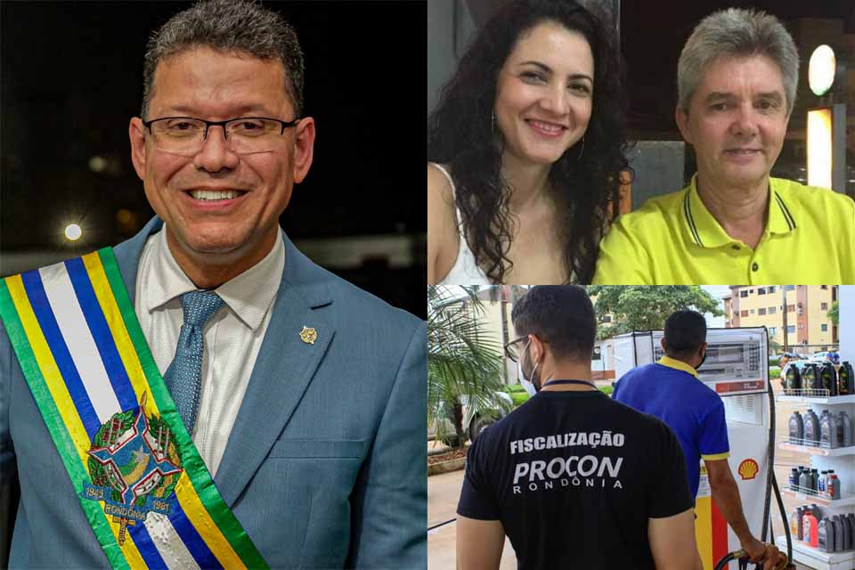 Rocha diminui índices de criminalidade; esposa de Bagattoli pode ser vice de Marcos Rogério; e associação nega cartel do combustível