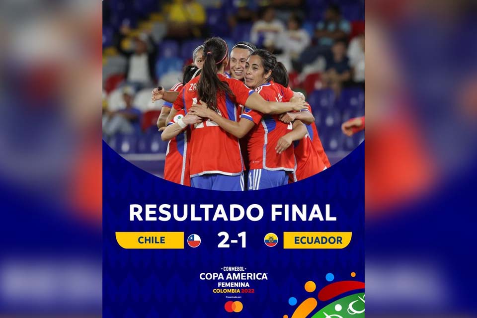 Chile vence a primeira pela Copa América de futebol feminino