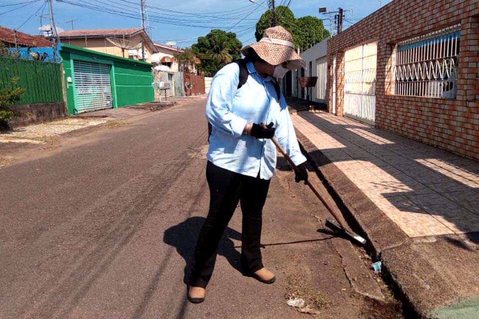 Prefeitura faz mutirão de limpeza na área central de Porto Velho