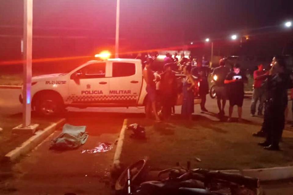 Motociclista morre ao bater contra meio-fio em São Francisco do Guaporé