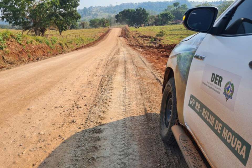 DER finaliza melhorias ao longo da Linha 47/5 entre Alta Floresta do Oeste e distrito de Nova Gease