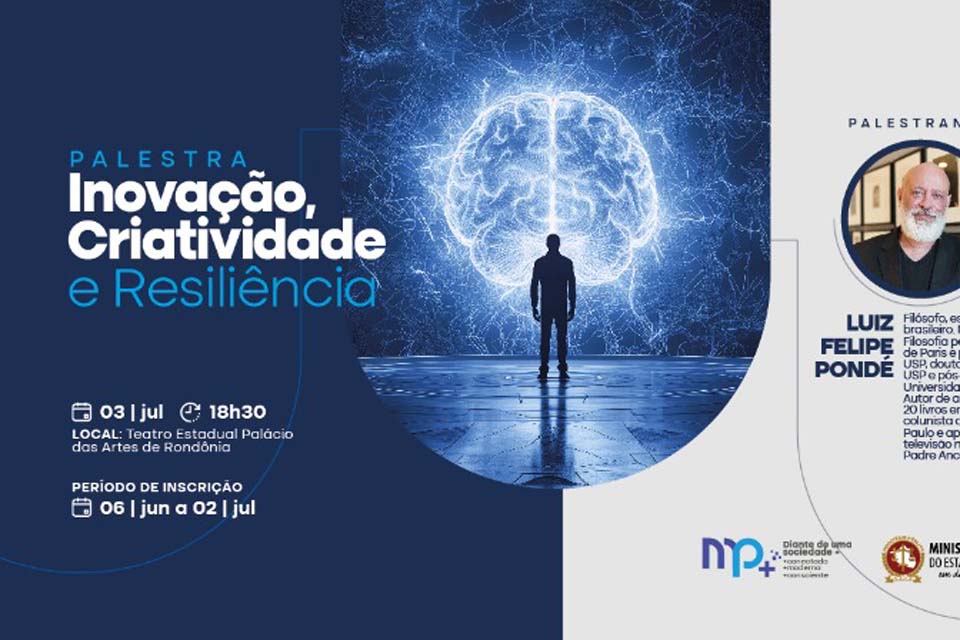 MP de Rondônia apresentará nova marca à sociedade em evento com Felipe Pondé, na quarta-feira
