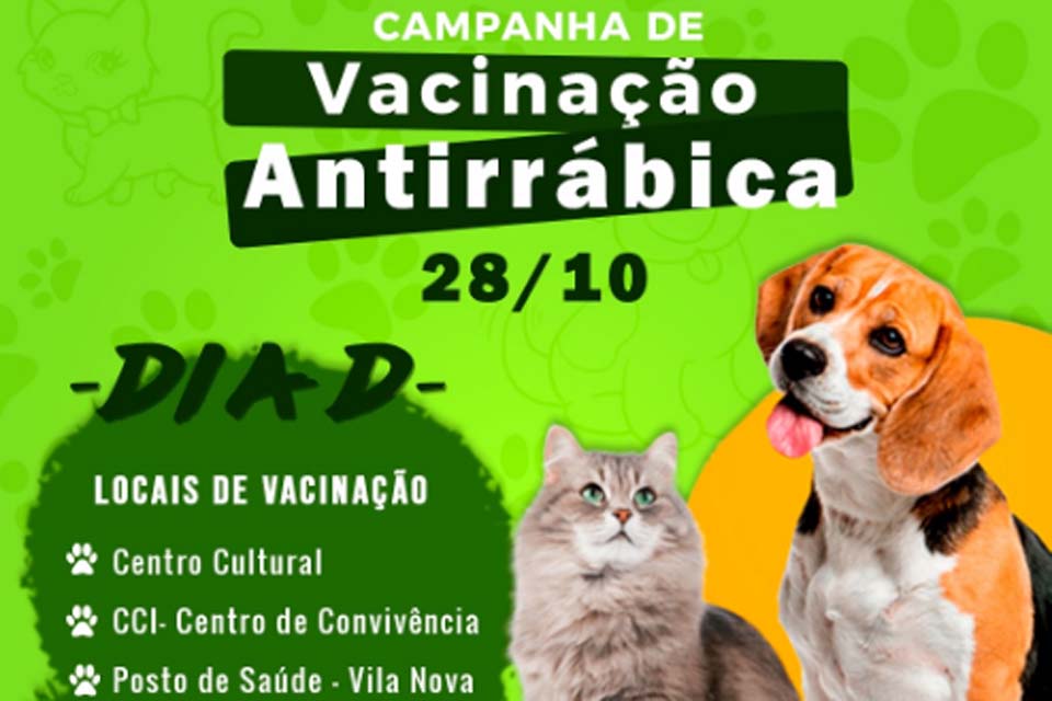 Prefeitura de Pimenteiras convida população para o Dia D da Vacinação Antirrábica