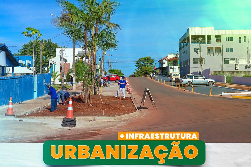 Prefeitura de Espigão do Oeste executa obras de revitalização na área central