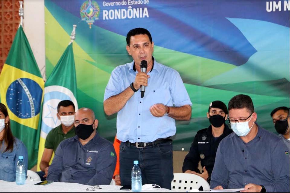 Prefeito Aldo Júlio recebe governador Marcos Rocha e pede ajuda para recuperar Rolim de Moura