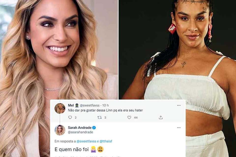 BBB22: Fã de Sarah alerta sobre Linn da Quebrada: 'Era sua hater'