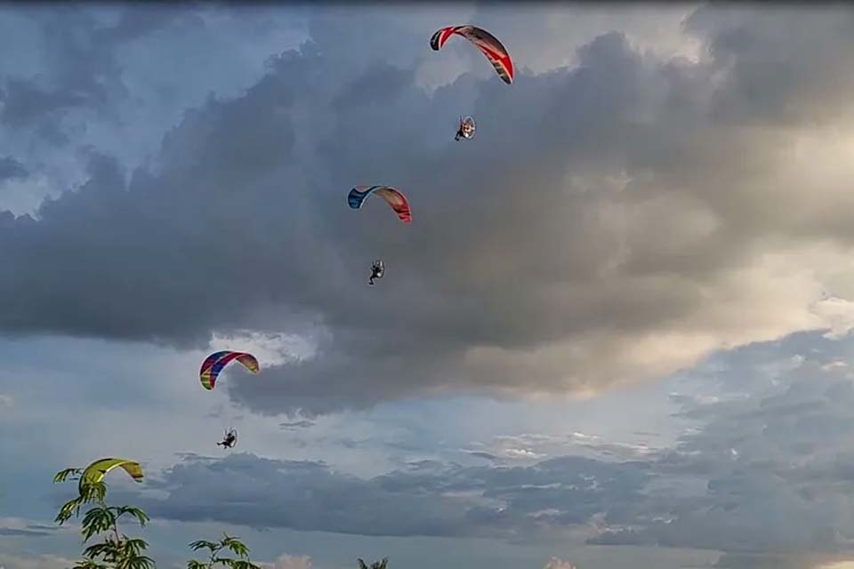 Pimenta Bueno recebe competidores de paramotor para Brasileiro da modalidade